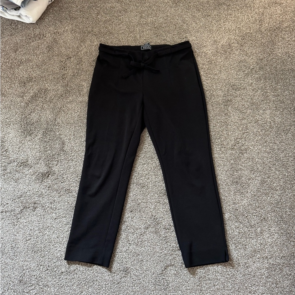 NYC Black Drawstring Trousers